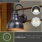 Vaxcel Delano 1 Light Dusk to Dawn Bronze Gold Farmhouse Barn Dome Outdoor Wall Lantern T0316 - alternate 6